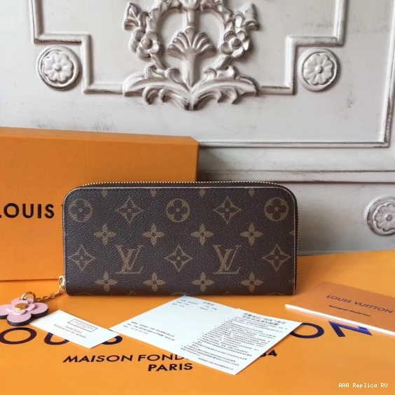 Aaa replica ru Vuitton Louis wallet CLEMENCE 0719